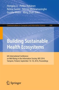 Cover image: Building Sustainable Health Ecosystems 9783319446714