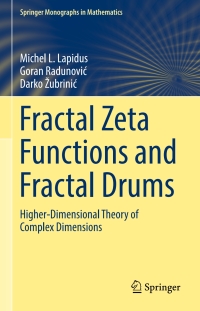 Imagen de portada: Fractal Zeta Functions and Fractal Drums 9783319447049