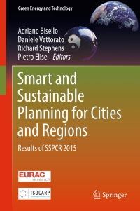 Imagen de portada: Smart and Sustainable Planning for Cities and Regions 9783319448985
