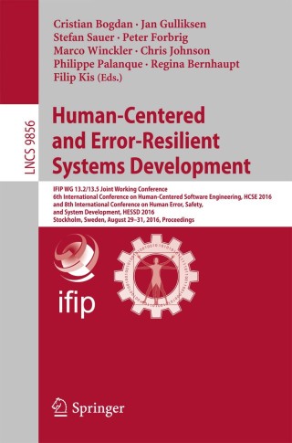 Omslagafbeelding: Human-Centered and Error-Resilient Systems Development 9783319449012