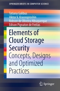 Cover image: Elements of Cloud Storage Security 9783319449616