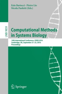 Imagen de portada: Computational Methods in Systems Biology 9783319451763