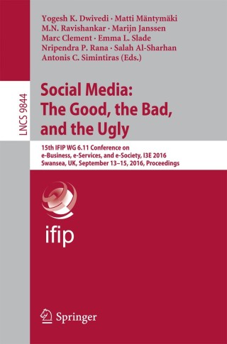 Cover image: Social Media: The Good, the Bad, and the Ugly 9783319452333