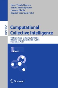 Cover image: Computational Collective Intelligence 9783319452425