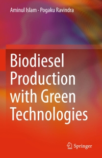 Cover image: Biodiesel Production with Green Technologies 9783319452722