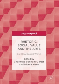 Cover image: Rhetoric, Social Value and the Arts 9783319452968