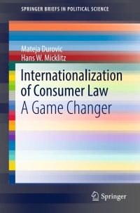 Cover image: Internationalization of Consumer Law 9783319453118