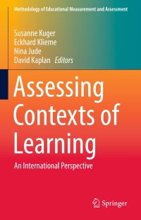 Imagen de portada: Assessing Contexts of Learning 9783319453569