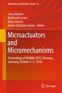 Omslagafbeelding: Microactuators and Micromechanisms 9783319453866