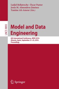 Titelbild: Model and Data Engineering 9783319455464