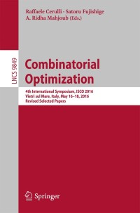 Cover image: Combinatorial Optimization 9783319455860