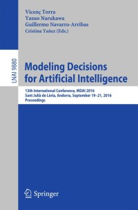 Immagine di copertina: Modeling Decisions for Artificial Intelligence 9783319456553