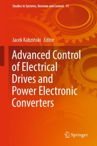 Immagine di copertina: Advanced Control of Electrical Drives and Power Electronic Converters 9783319457345