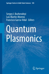 صورة الغلاف: Quantum Plasmonics 9783319458199