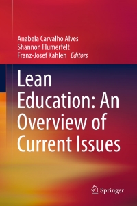 Cover image: Lean Education: An Overview of Current Issues 9783319458281