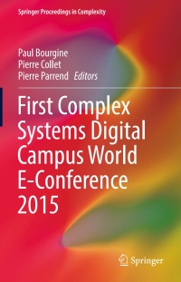 Cover image: First Complex Systems Digital Campus World E-Conference 2015 9783319459004