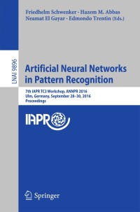 Cover image: Artificial Neural Networks in Pattern Recognition 9783319461816