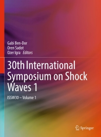 Imagen de portada: 30th International Symposium on Shock Waves 1 9783319462110