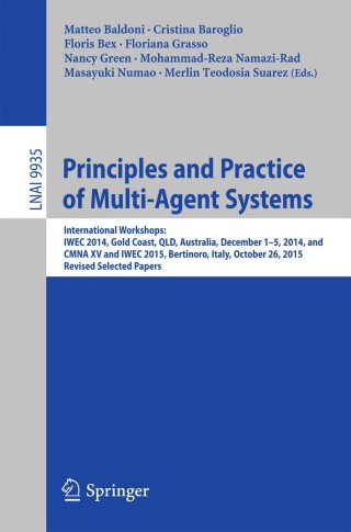 Immagine di copertina: Principles and Practice of Multi-Agent Systems 9783319462172