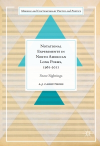 Titelbild: Notational Experiments in North American Long Poems, 1961-2011 9783319462417