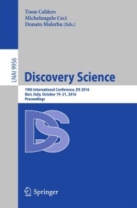 Cover image: Discovery Science 9783319463063