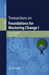 Immagine di copertina: Transactions on Foundations for Mastering Change I 9783319465074