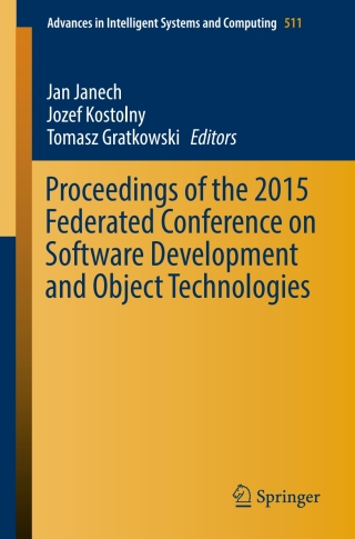 Cover image: Proceedings of the 2015 Federated Conference on Software Development and Object Technologies 9783319465340