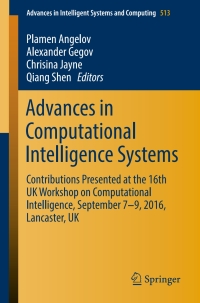 Imagen de portada: Advances in Computational Intelligence Systems 9783319465616