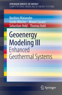 Cover image: Geoenergy Modeling III 9783319465791