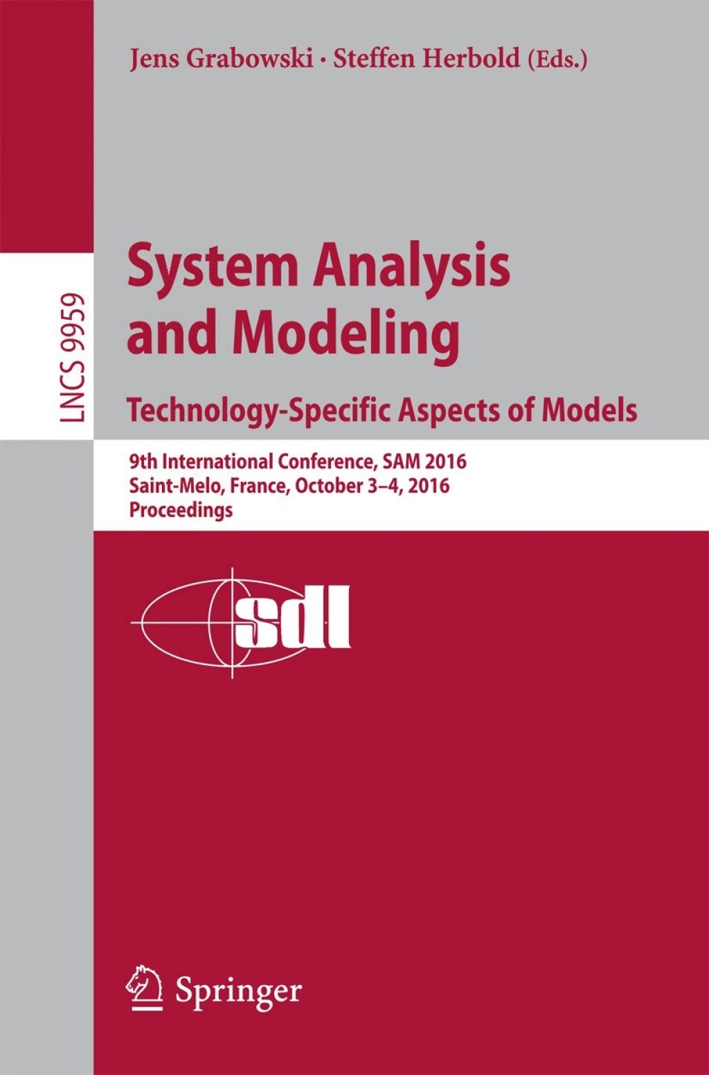 ISBN 9783319466125 product image for System Analysis and Modeling. Technology-Specific Aspects of Models (eBook Renta | upcitemdb.com