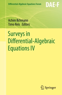 Imagen de portada: Surveys in Differential-Algebraic Equations IV 9783319466170