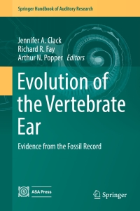 Cover image: Evolution of the Vertebrate Ear 9783319466590