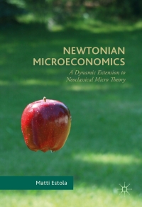 Cover image: Newtonian Microeconomics 9783319468785