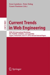 Cover image: Current Trends in Web Engineering 9783319469621