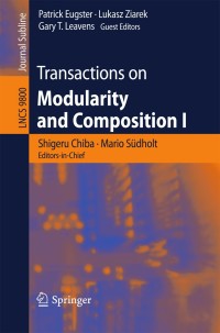 صورة الغلاف: Transactions on Modularity and Composition I 9783319469683
