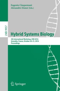 Cover image: Hybrid Systems Biology 9783319471501