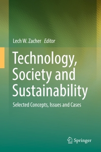Cover image: Technology, Society and Sustainability 9783319471624