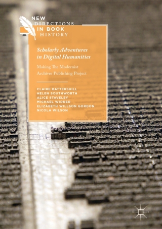 Imagen de portada: Scholarly Adventures in Digital Humanities 9783319472102