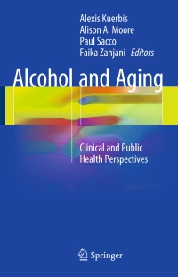 Cover image: Alcohol and Aging 9783319472317