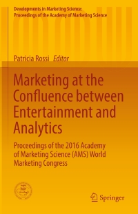 Cover image: Marketing at the Confluence between Entertainment and Analytics 9783319473307