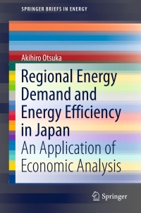 Cover image: Regional Energy Demand and Energy Efficiency in Japan 9783319475653