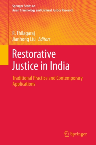 Cover image: Restorative Justice in India 9783319476582