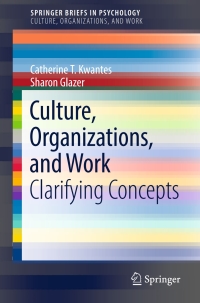 Cover image: Culture, Organizations, and Work 9783319476612