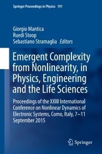 Cover image: Emergent Complexity from Nonlinearity, in Physics, Engineering and the Life Sciences 9783319478081