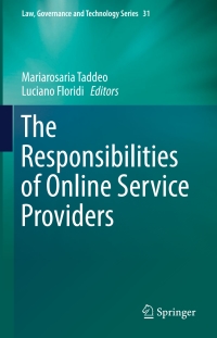 Cover image: The Responsibilities of Online Service Providers 9783319478517