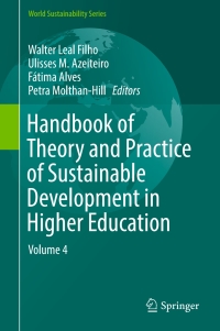 Cover image: Handbook of Theory and Practice of Sustainable Development in Higher Education 9783319478760