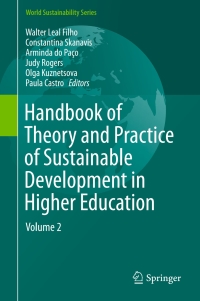 Cover image: Handbook of Theory and Practice of Sustainable Development in Higher Education 9783319478883