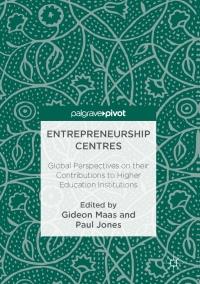 Cover image: Entrepreneurship Centres 9783319478913