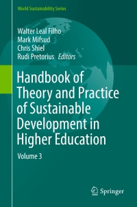 Cover image: Handbook of Theory and Practice of Sustainable Development in Higher Education 9783319478944