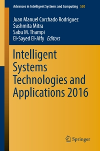 Cover image: Intelligent Systems Technologies and Applications 2016 9783319479514